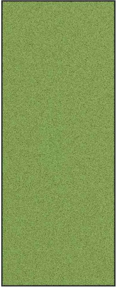 vidaXL Ajtószőnyeg Egyéb Zöld és Fekete 120 x 300 cm Poliamid és PVC