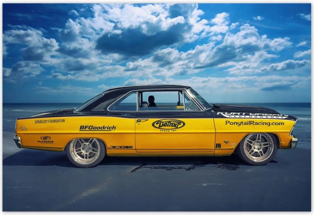 Poszterek 200x135 Sárga Chevy Nova Ss