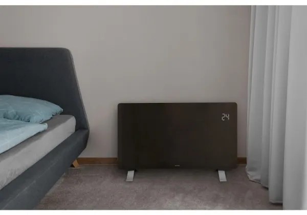 Sencor - Okos elektromos direkt fűtőtest/konvektor 1200/2400W/230V IP24 Wi-Fi fekete