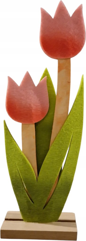 Húsvéti figura Filc Tulipánok Karácsonyi Dekoráció 1 db