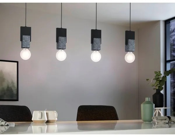 Eglo 99532 - LOBATIA kábeles csillár 4xE27/40W/230V