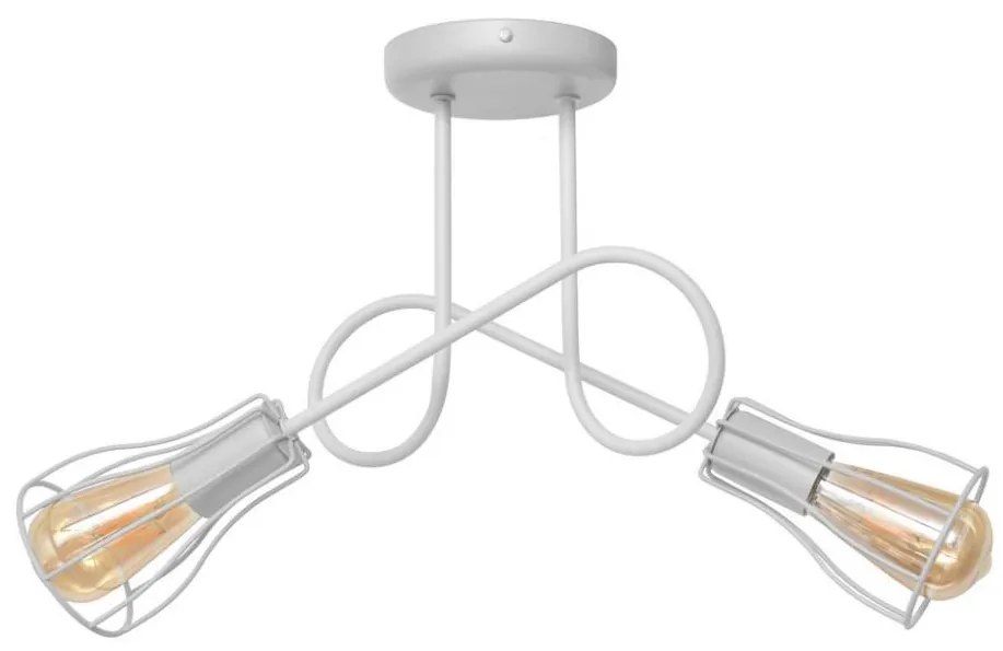 Felületre szerelhető csillár OXFORD 2xE27/15W/230V fehér