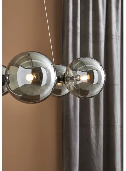 Markslöjd 108051 - Csillár zsinóron CIRCLE 6xG9/20W/230V fekete