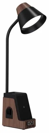 Immax 08999L - LED+CCT dimmelhető asztali lámpa vezeték nélküli QI töltővel IDEAL LED/8W/230V barna