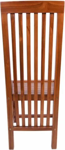 Étkezőszék szett 2 db DIVERO fa szék teakfa felülettel