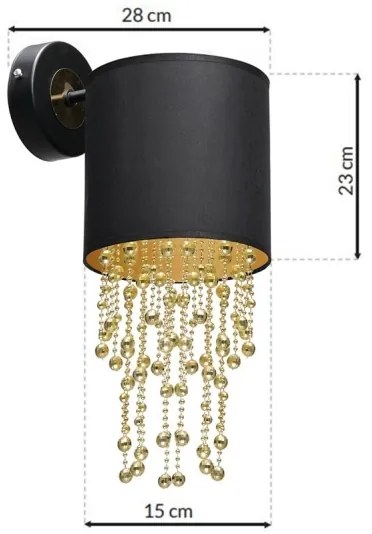 Fali lámpa ALMERIA 1xE27/60W/230V