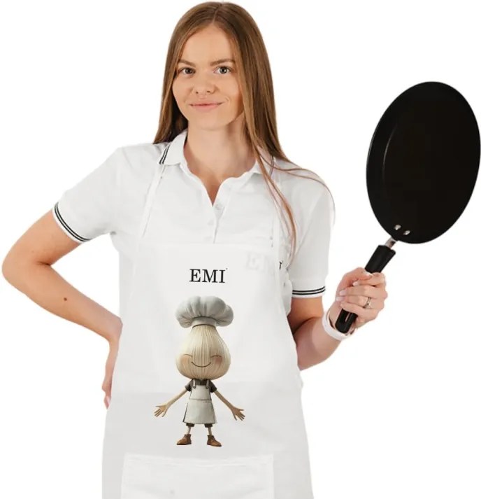 EMI Garlico konyhai kötény, Fekete
