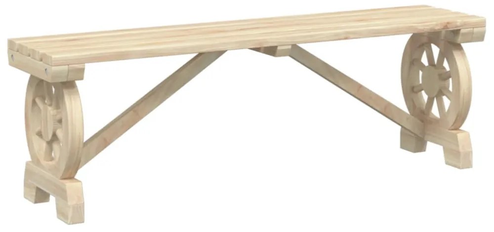 tömör fenyőfa kerti pad 115 cm
