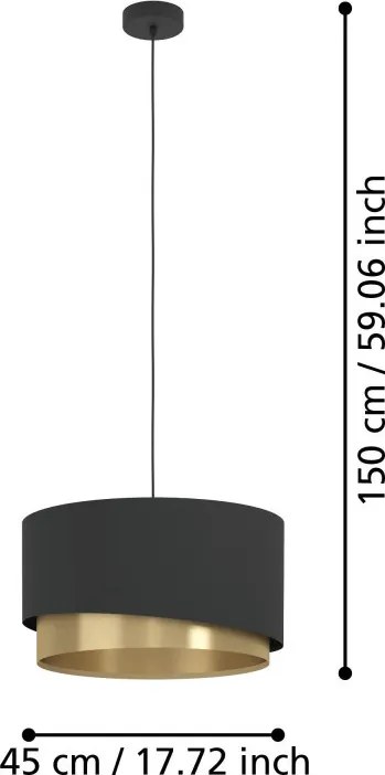 EGLO 39925 MANDERLINE Ernyős Függesztett LámpaE27 IP20
