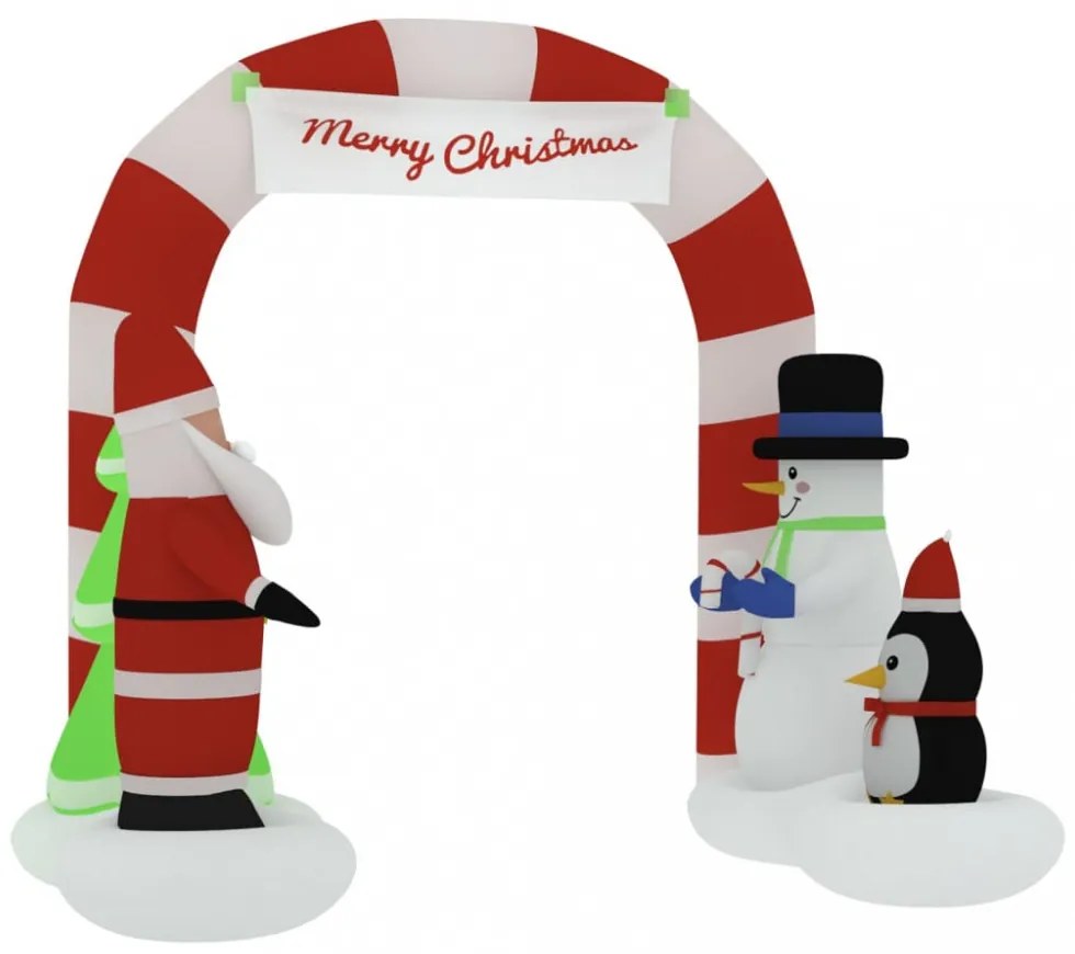 felfújható karácsonyi boltív LED-ekkel 260 cm