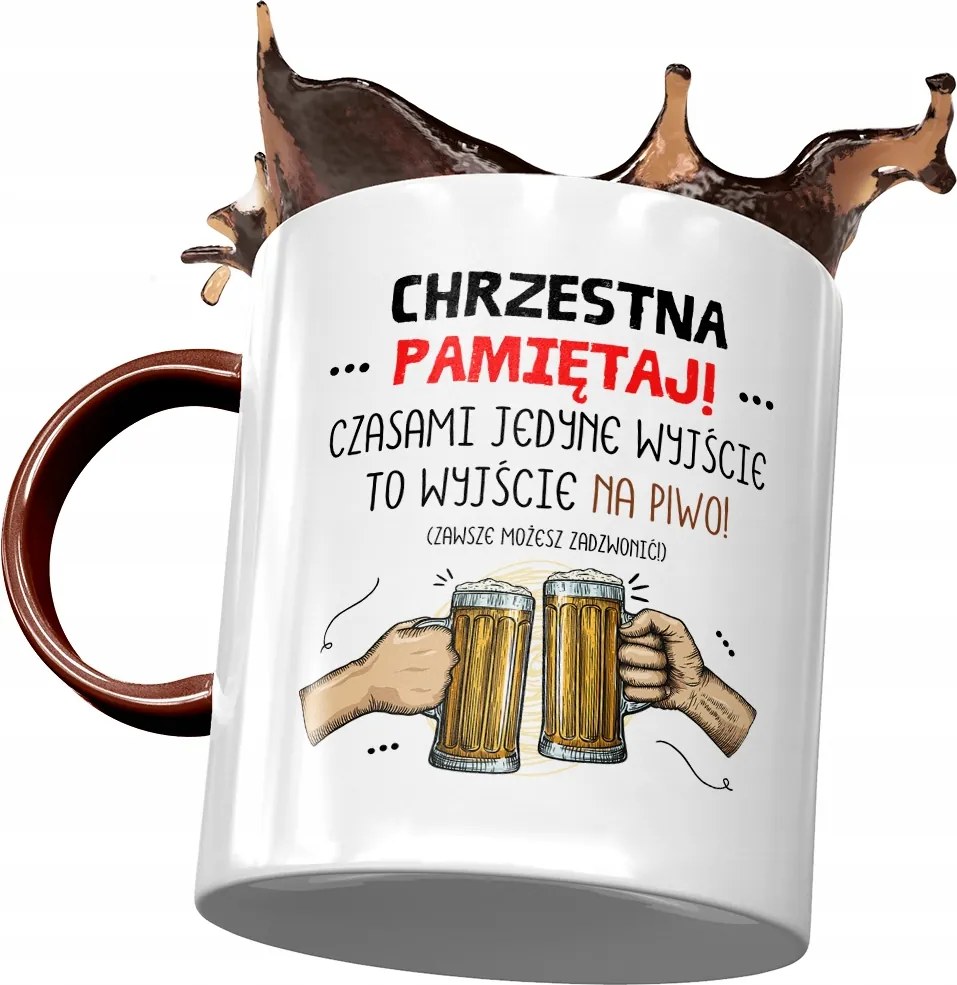 Bordó Bögre Keresztanyának Születésnapra Ajándék Nyomtatott Fotóval