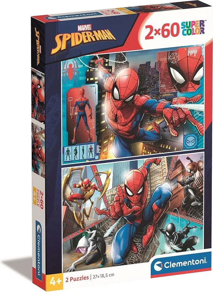 Pókember Partners in Suits 2x60 db-os puzzle Clementoni