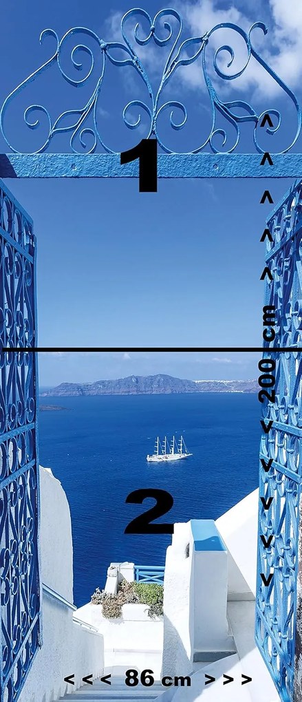 Fotótapéta ajtóra GREECE 86x200 cm