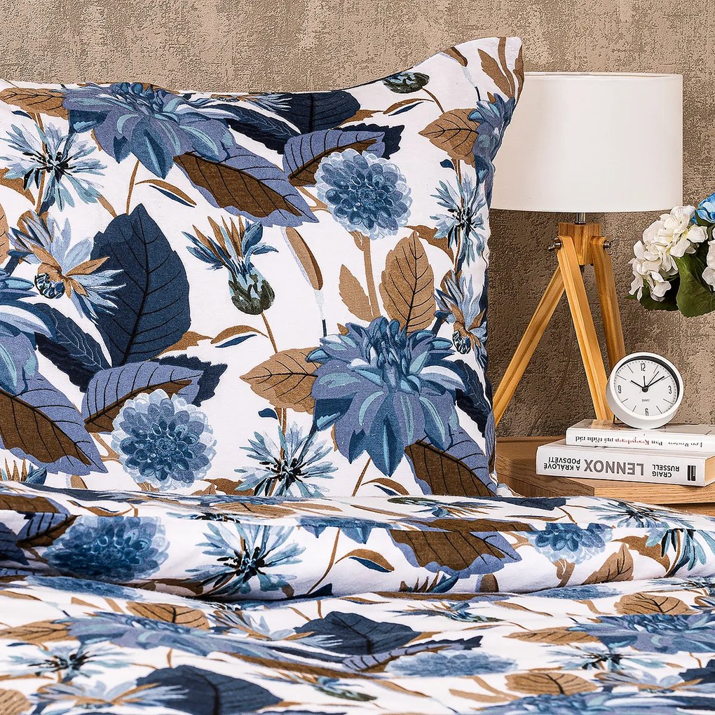 4Home Blooming flanel ágyneműhuzat, 140 x 220 cm, 70 x 90 cm