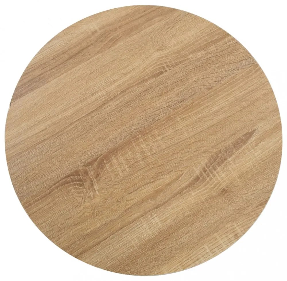 világosbarna MDF bisztróasztal 50 cm