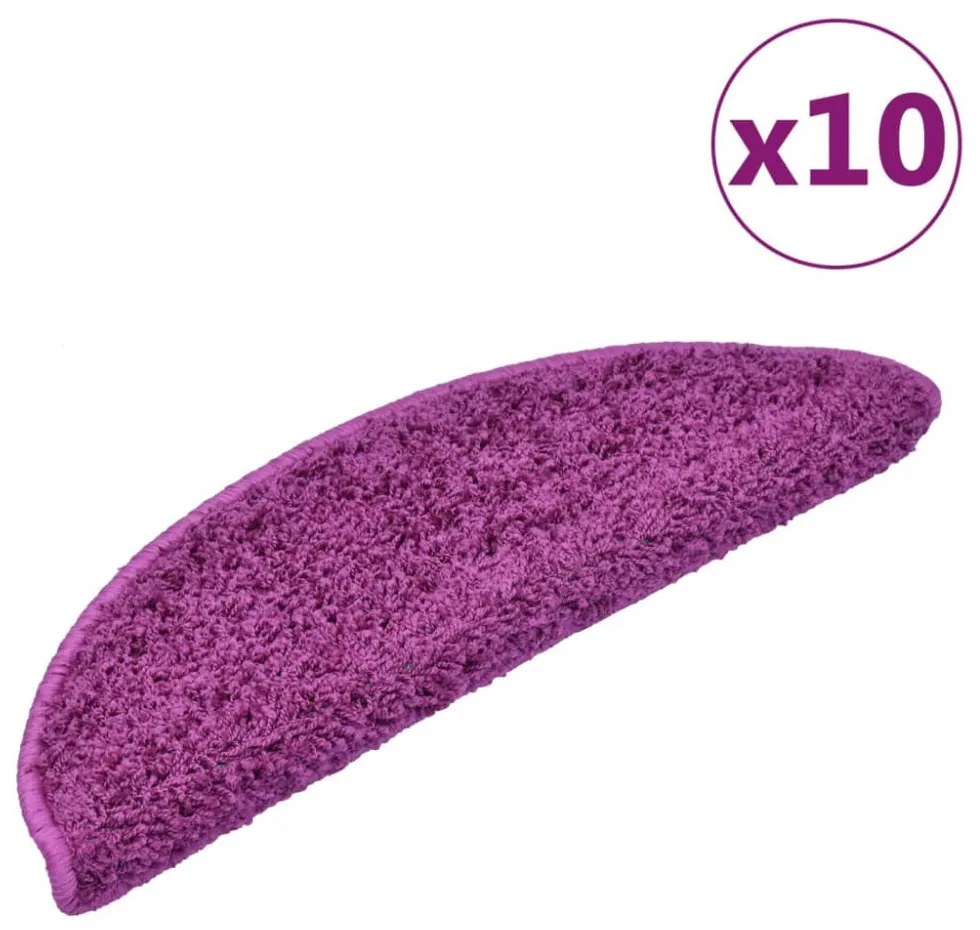 10 db lila lépcsőszőnyeg 56 x 17 x 3 cm