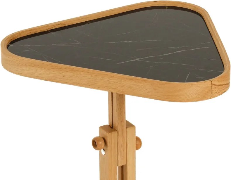 Opus Ucgen 46 - Oak, Black Marble