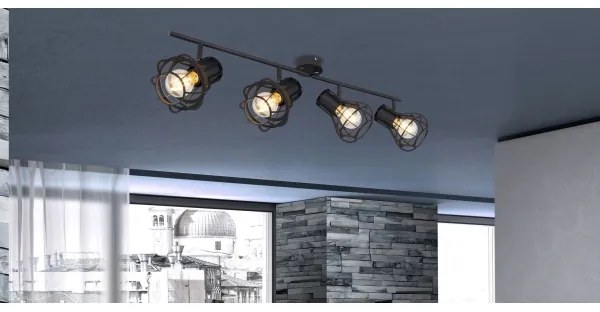 Globo 15388-4 - Spotlámpa CLASTRA 4xE27/40W/230V