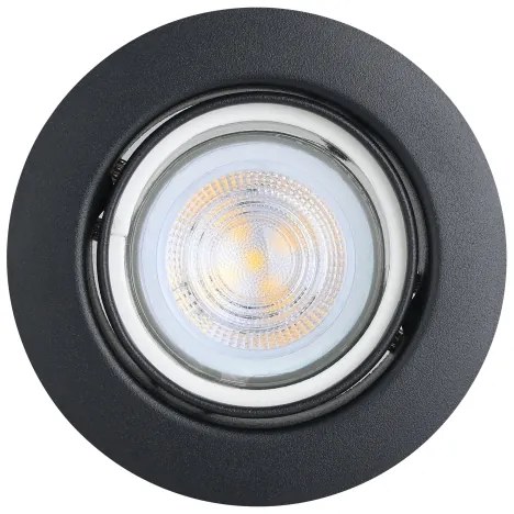 Eglo 901755 - KÉSZLET 3x LED Beépíthető lámpa FAVAZZINA 1xGU10/4W/230V fekete