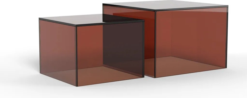 Dice üveg dohányzóasztal szett