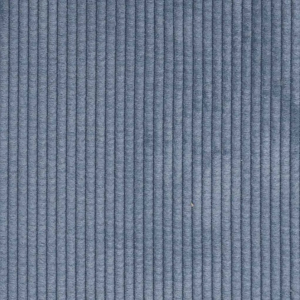 kék vászon 2 üléses kanapé L-alakú kanapéval 125 cm