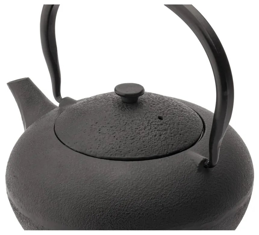 Fehér-fekete porcelán-öntöttvas teázó szett Shanxi – Bredemeijer