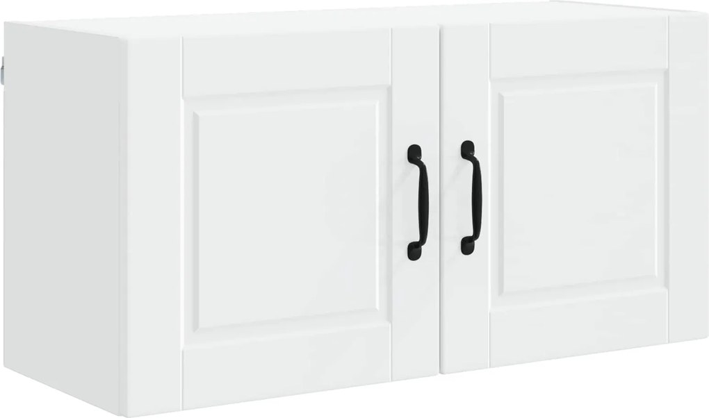 vidaXL Konyhaszekrény polcokkal ajtóval Fehér 80 x 31 x 40 cm Faanyag