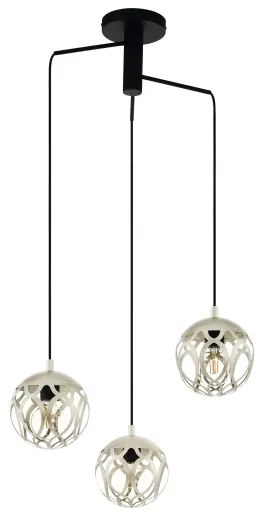 Eglo 99073 - Csillár zsinóron MIRTAZZA 3xE27/60W/230V