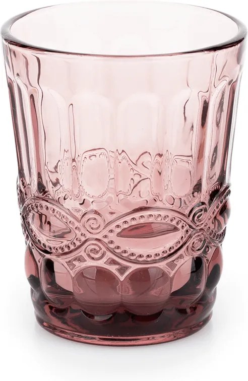 Vizespohár készlet, 6db, 240 ml, rózsaszín, FREGATA TYP 2