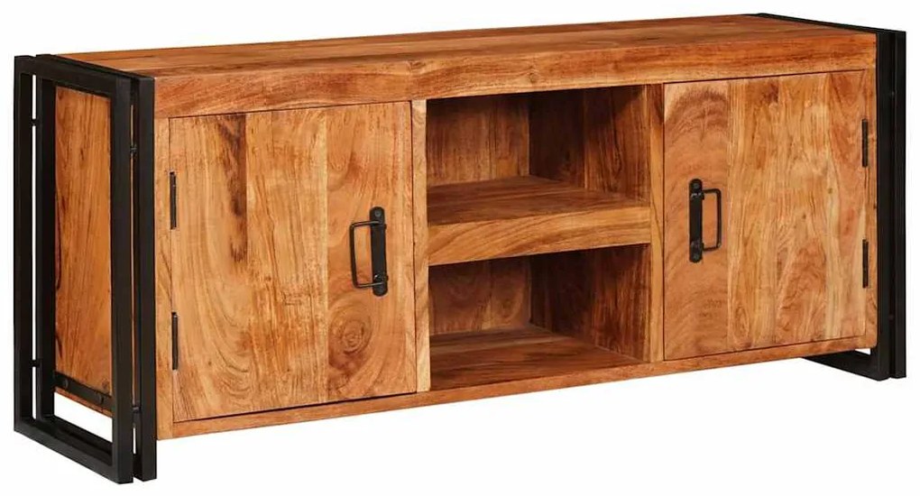 TV szekrény Barna 120 x 30 x 50 cm tömör akácfa