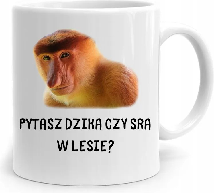 Bögre Ajándék Vicces Kérdező Vaddisznó nyomott mintával fényképpel