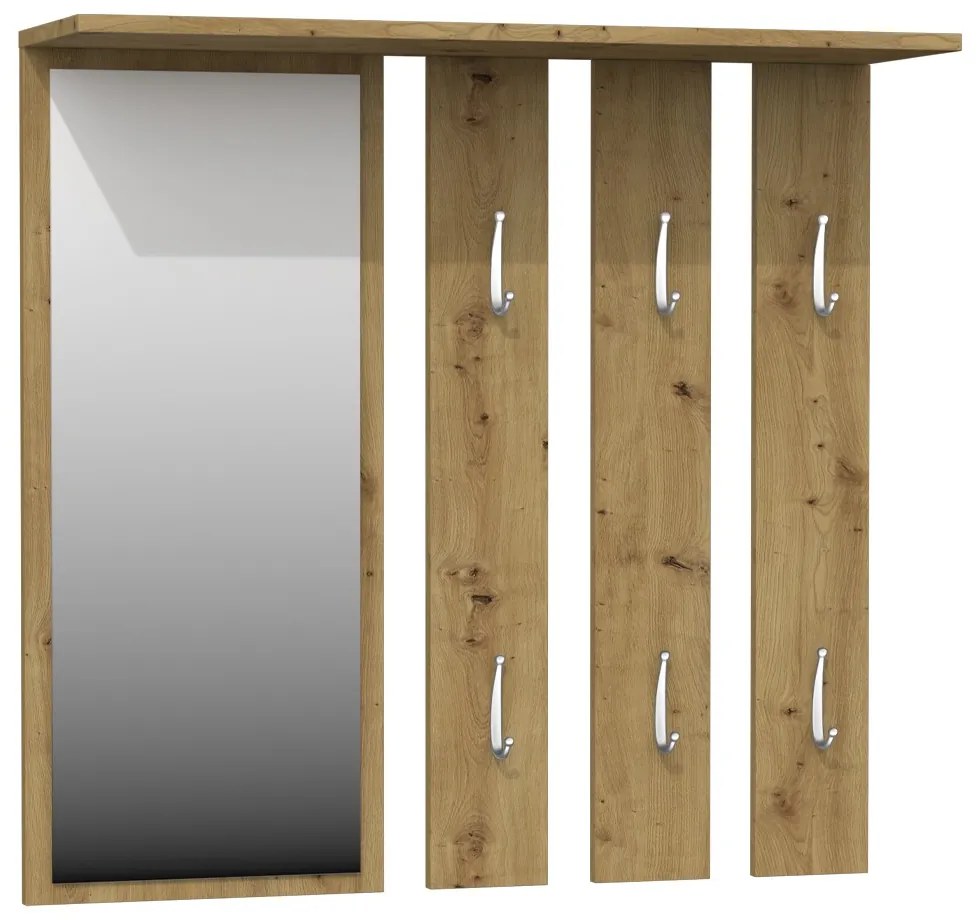 Shannan Opal tükrös fogas, 85x82x15 cm, tölgy