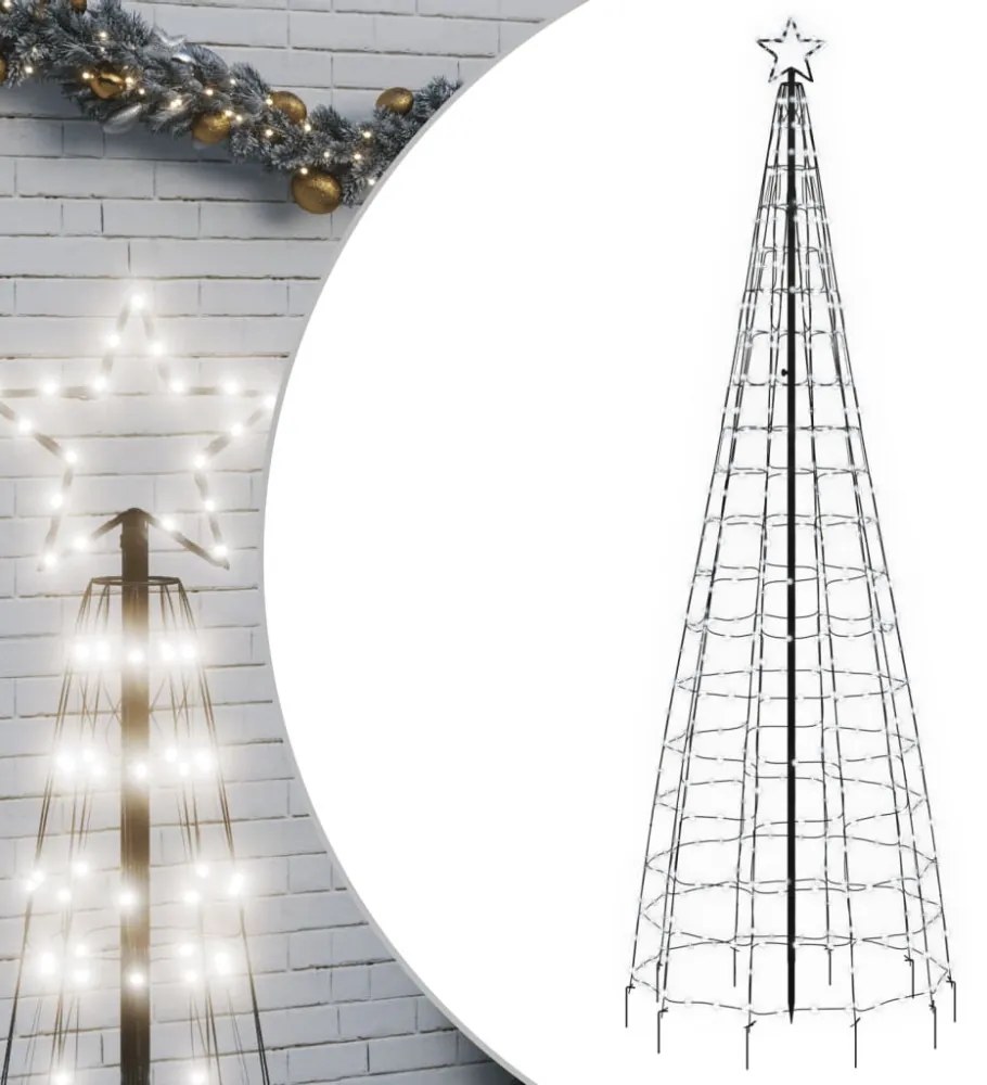 hideg fehér LED karácsonyfa tüskékkel 570 LED 300 cm