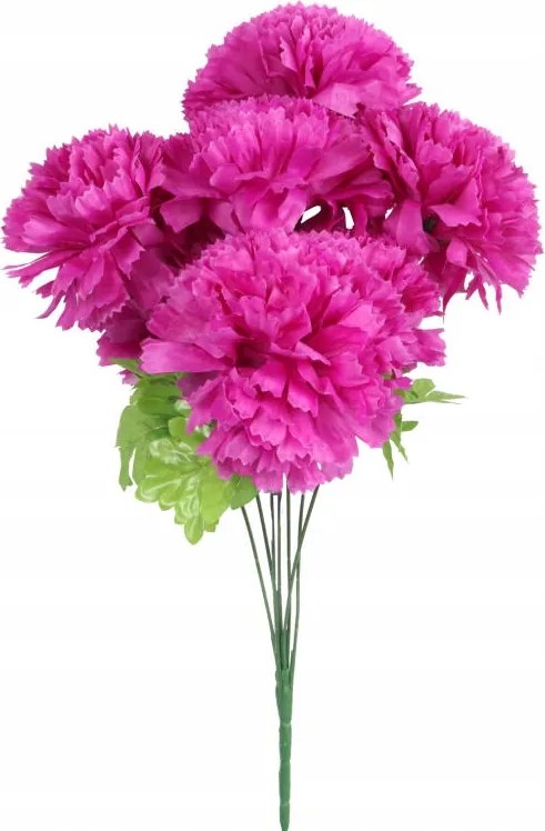 Mesterséges Krizantém Lila Csokor 7 Virág Őszi Dekoráció