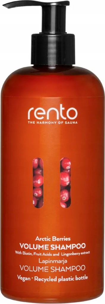 Hajsampon Rento Sarkvidéki Bogyós Gyümölcsök 400 ml Vegan