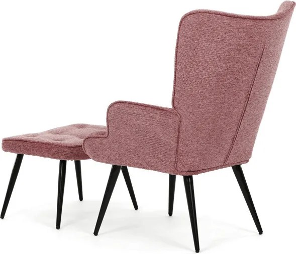 Relaxációs fotel, rózsaszín, bársony kárpit, AK-303 PINK2