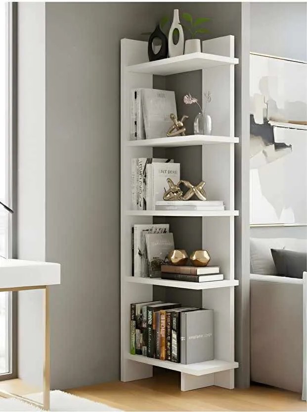 Könyvespolc, fehér, 53 cm – TR285VST1166