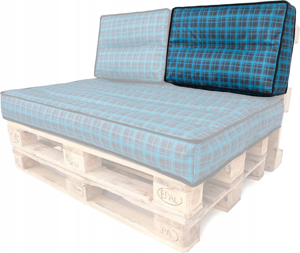 Kis háttámlás párna raklapból 60x40