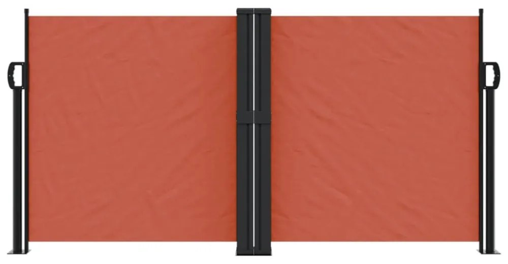 terrakotta behúzható oldalsó napellenző 120 x 1000 cm