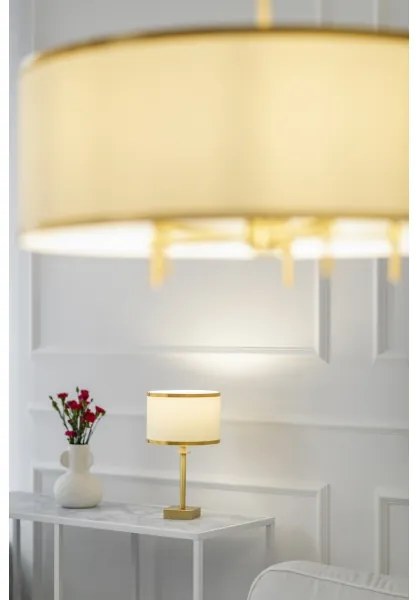 Argon 8049 - Asztali lámpa ABBANO 1xE27/15W/230V sárgaréz/fekete