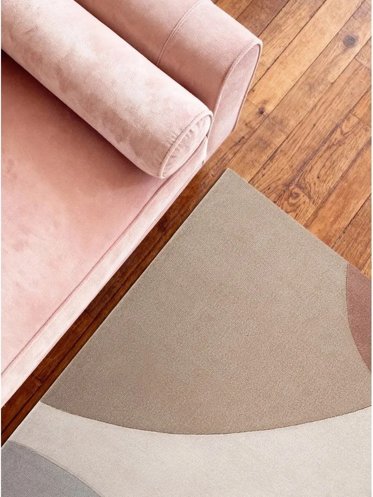 Bézs kézi szövésű gyapjú szőnyeg 160x230 cm Hackney Clarissa – Ted Baker