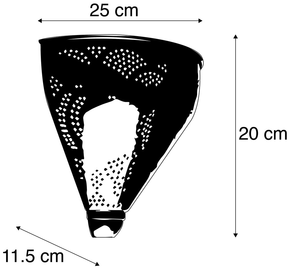 Keleti fali lámpa arany - Zayn