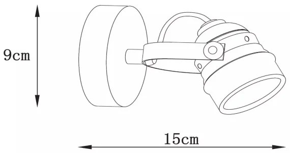 Lucide 77974/05/17 - LED Spotlámpa CIGAL 1xGU10/5W/230V réz