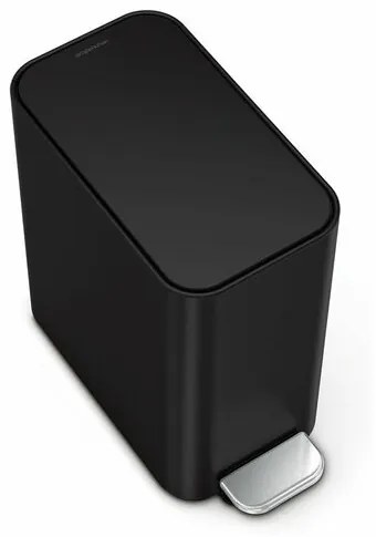 Simplehuman keskeny pedálos szemetes 5 L, fekete