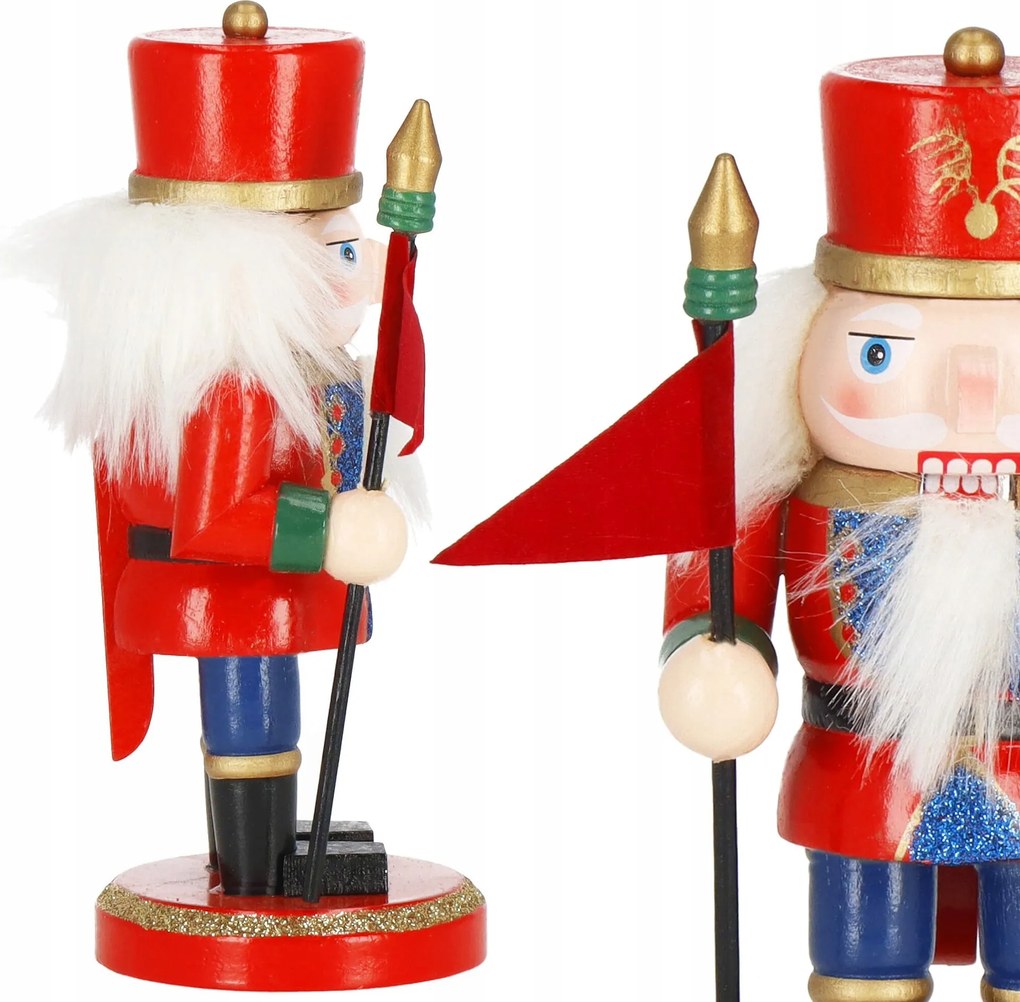 Diótörő Fából Készült karácsonyi dekoráció Prémium figura 15 cm