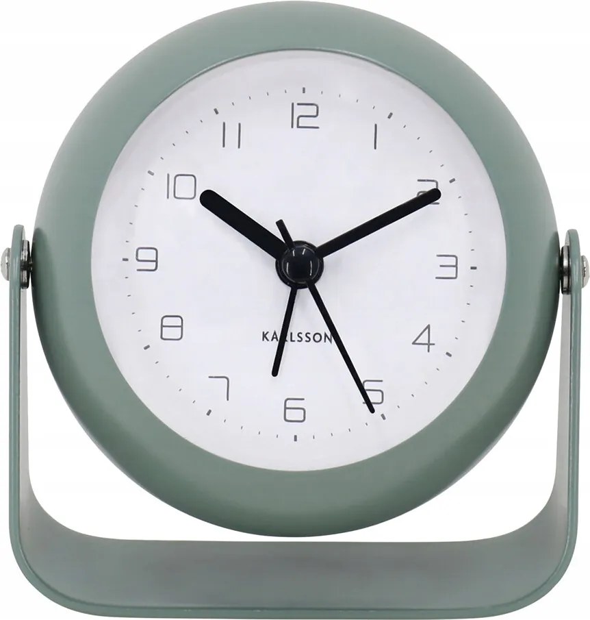 Ébresztőóra Asztali Óra Khaki Ø 9 cm Kerek Elemes