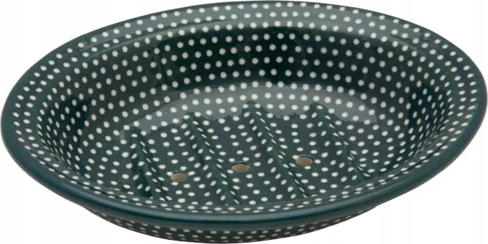 Szappantartó 14 cm lyukakkal Kerámia Bolesławiec