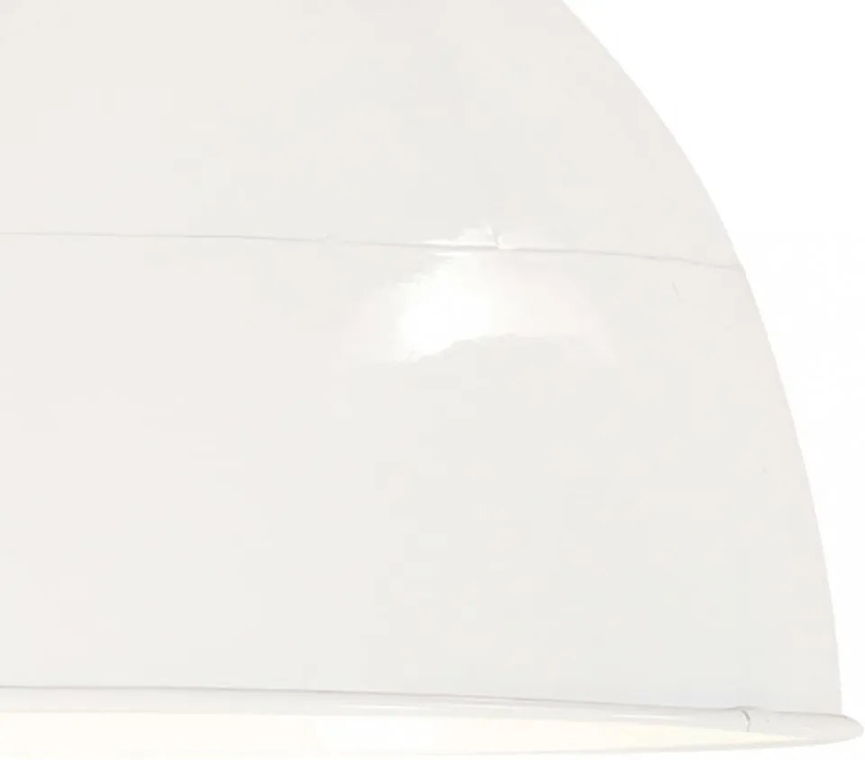 kerek fehér ipari vintage függőlámpa 25 W 31 cm E27