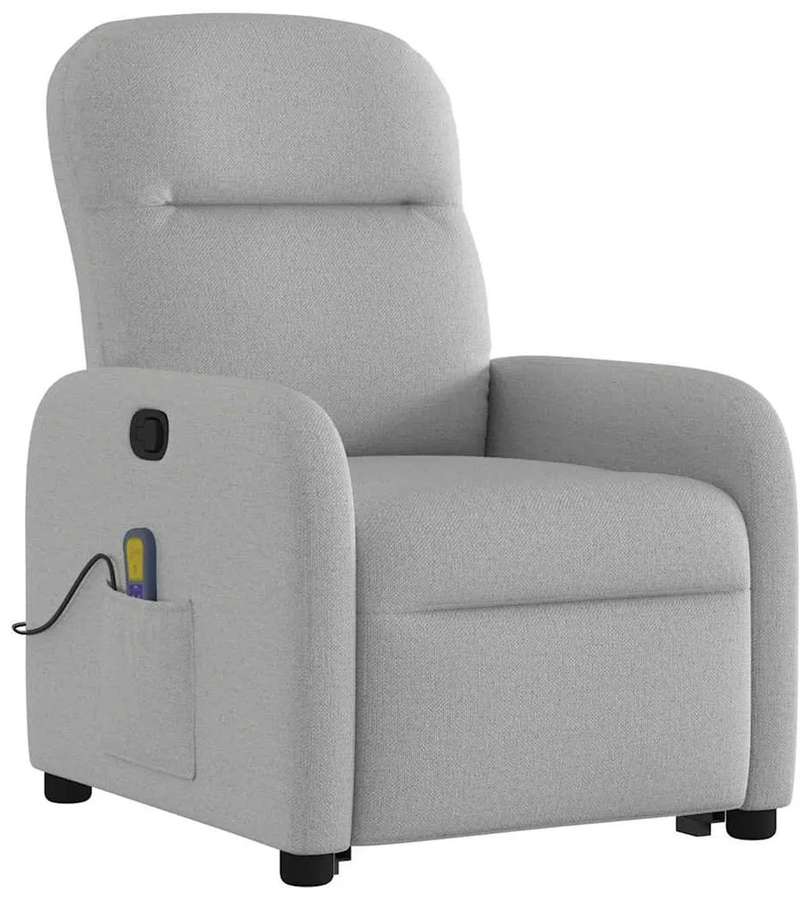 Álló masszázsfotel felhőszürke szövet