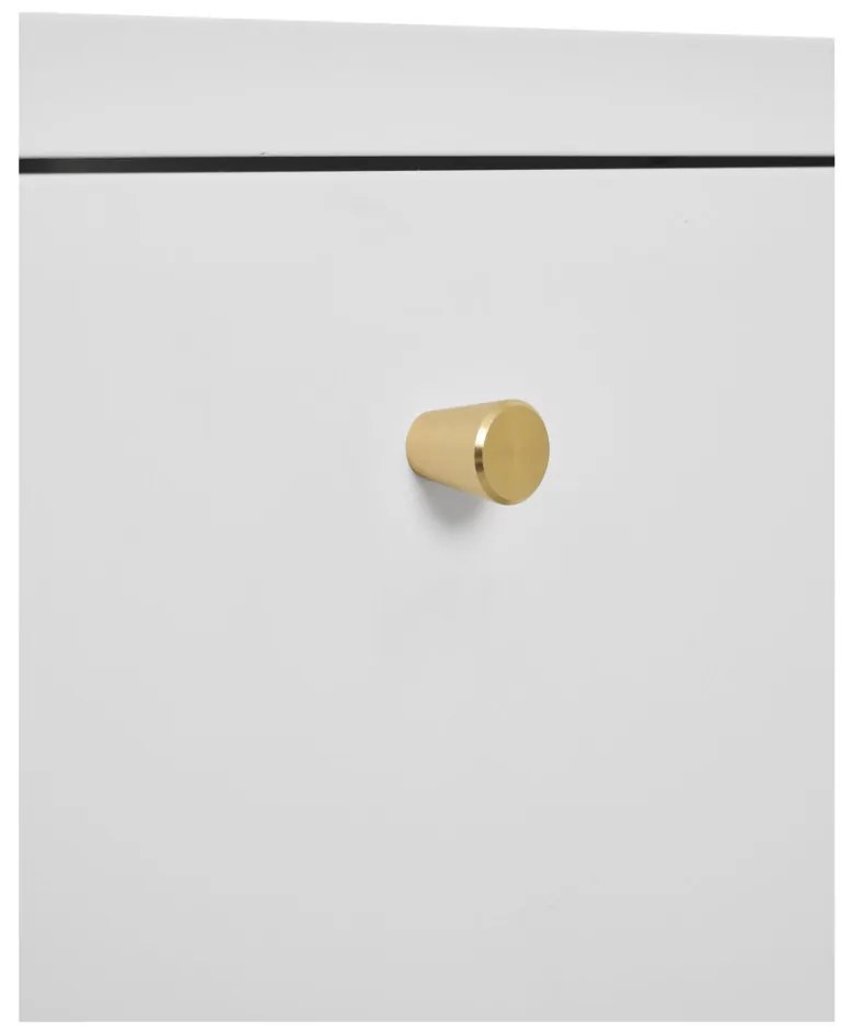 Dalby fiókos szekrény, 2 fiók, acél, fehér 40x40x59,5 cm